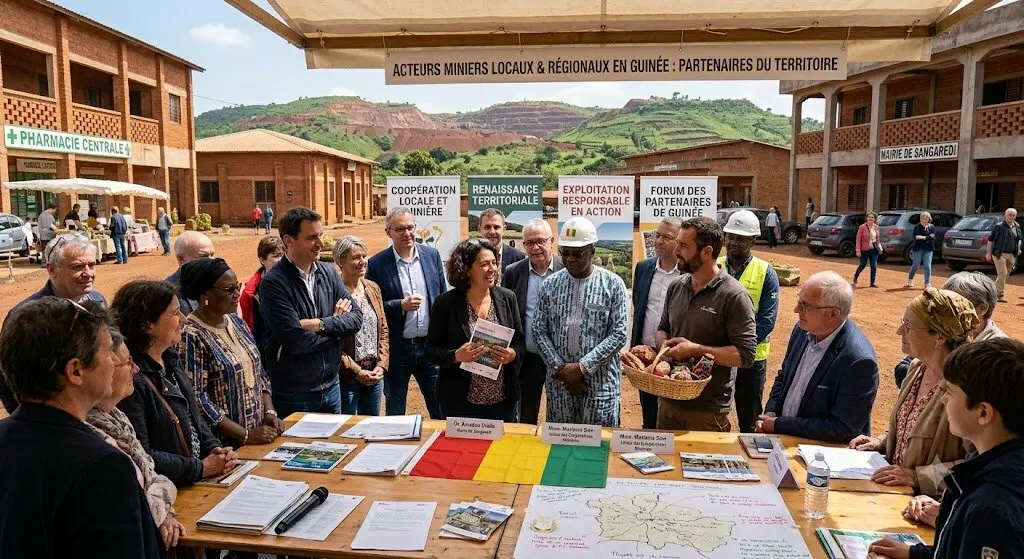 Bureaux d’une entreprise minière locale en Guinée